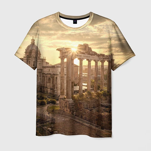 Мужская футболка Римское солнце / 3D-принт – фото 1