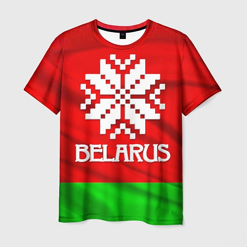 Мужская футболка Belarus / 3D-принт – фото 1