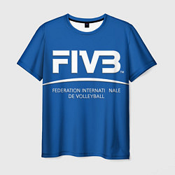 Футболка мужская Волейбол FIVB, цвет: 3D-принт