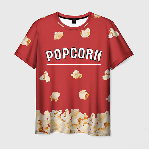 Мужская футболка Popcorn / 3D-принт – фото 1