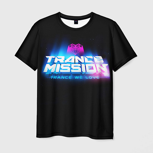 Мужская футболка Trancemission: Trance we love / 3D-принт – фото 1