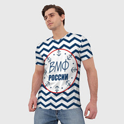 Футболка мужская ВМФ России, цвет: 3D-принт — фото 2