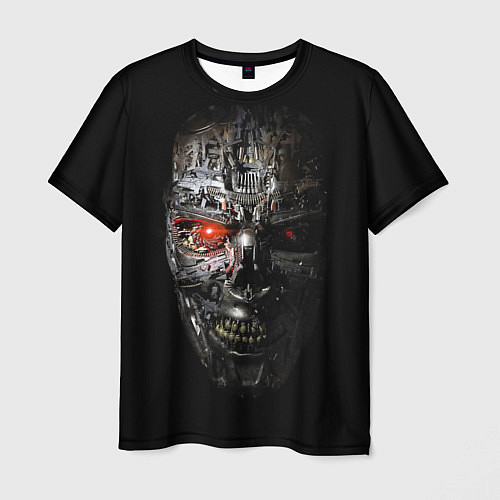 Мужская футболка Terminator Skull / 3D-принт – фото 1