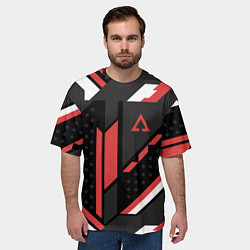 Футболка оверсайз мужская CS:GO Cyrex Pattern, цвет: 3D-принт — фото 2