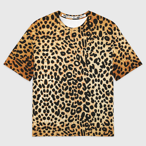 Мужская футболка оверсайз Гепард (шкура) / 3D-принт – фото 1