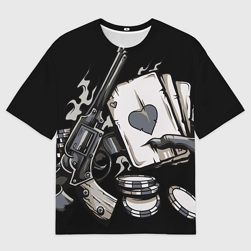 Мужская футболка оверсайз Смертельная игра / 3D-принт – фото 1