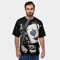 Футболка оверсайз мужская Смертельная игра, цвет: 3D-принт — фото 2