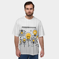 Футболка оверсайз мужская Программирование 1, цвет: 3D-принт — фото 2