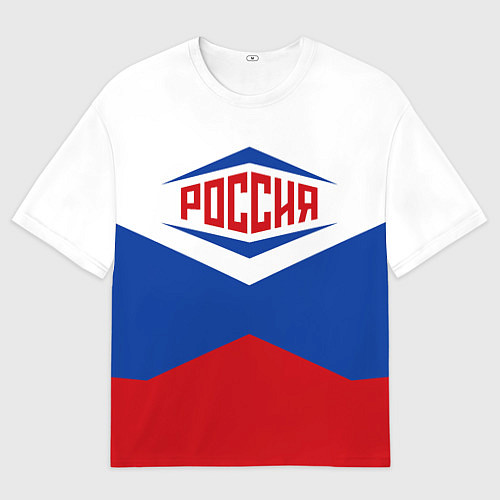 Мужская футболка оверсайз Россия 2016 / 3D-принт – фото 1
