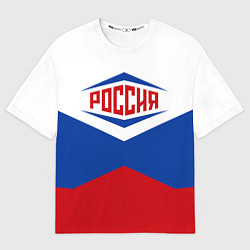 Футболка оверсайз мужская Россия 2016, цвет: 3D-принт
