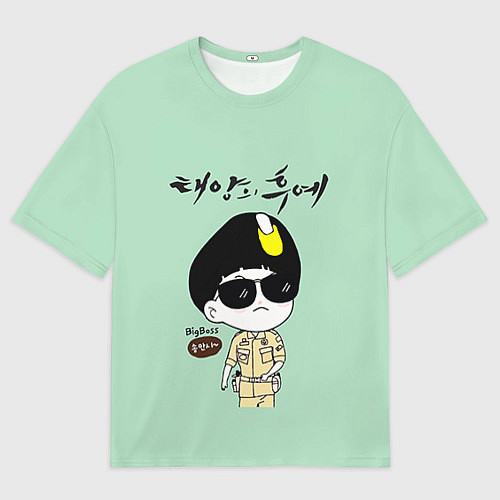 Мужская футболка оверсайз Song Joong Ki: Big boss / 3D-принт – фото 1