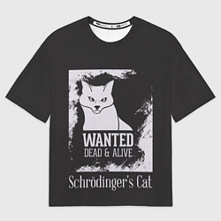 Мужская футболка оверсайз Wanted Cat