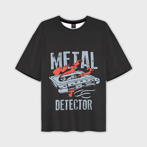 Мужская футболка оверсайз Metal Detector / 3D-принт – фото 1