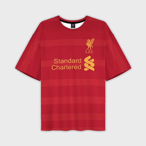 Мужская футболка оверсайз Liverpool FC: Standart Chartered / 3D-принт – фото 1