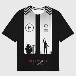 Футболка оверсайз мужская Twenty One Pilots: Lines, цвет: 3D-принт