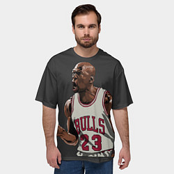 Футболка оверсайз мужская Bulls 23: Jordan, цвет: 3D-принт — фото 2