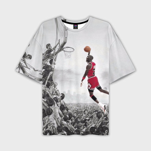 Мужская футболка оверсайз Michael Jordan NBA / 3D-принт – фото 1