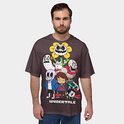 Футболка оверсайз мужская Undertale 3, цвет: 3D-принт — фото 2