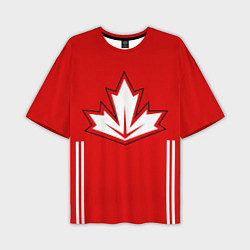 Мужская футболка оверсайз Сборная Канады: домашняя форма