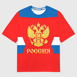 Футболка оверсайз мужская Сборная РФ: #88 VASILEVSKIY, цвет: 3D-принт