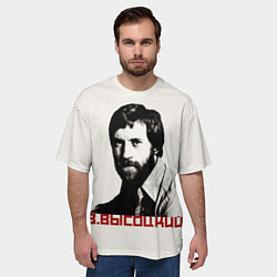 Футболка оверсайз мужская Высоцкий, цвет: 3D-принт — фото 2