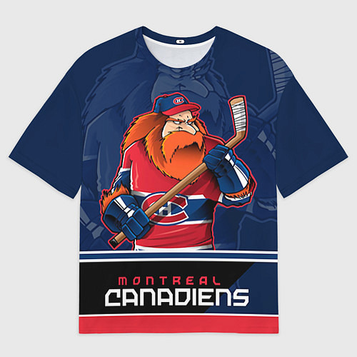 Мужская футболка оверсайз Montreal Canadiens / 3D-принт – фото 1