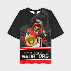 Футболка оверсайз мужская Ottawa Senators, цвет: 3D-принт