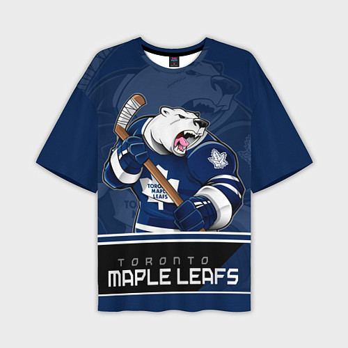 Мужская футболка оверсайз Toronto Maple Leafs / 3D-принт – фото 1