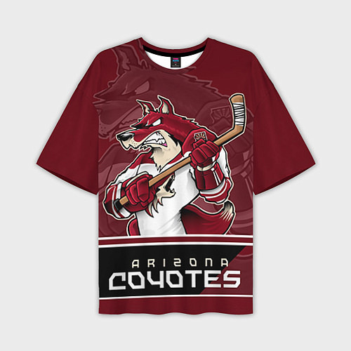 Мужская футболка оверсайз Arizona Coyotes / 3D-принт – фото 1