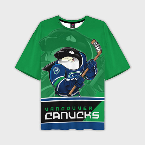 Мужская футболка оверсайз Vancouver Canucks / 3D-принт – фото 1