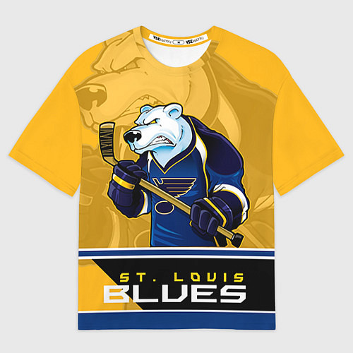 Мужская футболка оверсайз St. Louis Blues / 3D-принт – фото 1