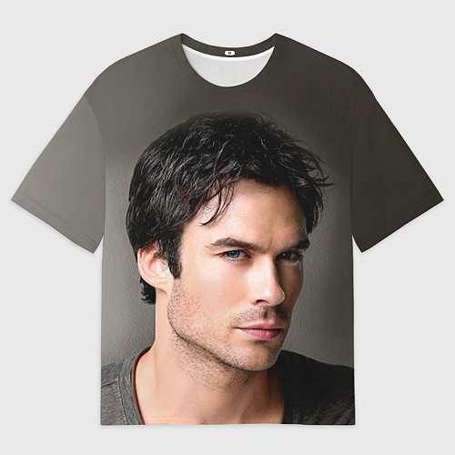 Мужская футболка оверсайз Ian Somerhalder / 3D-принт – фото 1