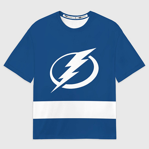 Мужская футболка оверсайз Tampa Bay Lightning / 3D-принт – фото 1