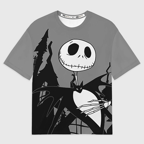 Мужская футболка оверсайз Джек: повелитель тыкв / 3D-принт – фото 1