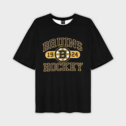 Футболка оверсайз мужская Boston Bruins: Est.1924, цвет: 3D-принт