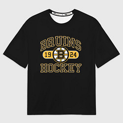 Футболка оверсайз мужская Boston Bruins: Est.1924, цвет: 3D-принт