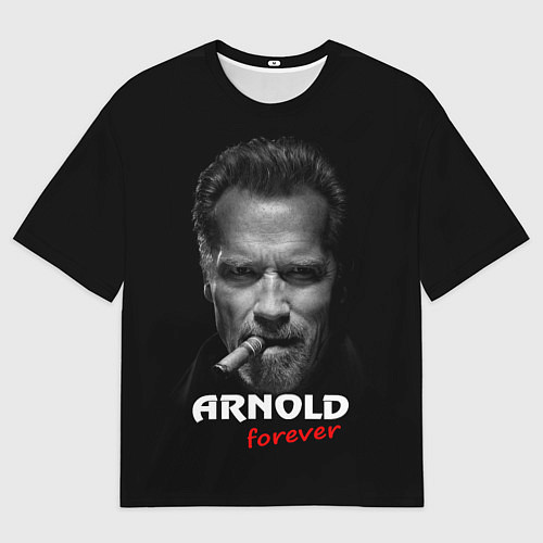 Мужская футболка оверсайз Arnold forever / 3D-принт – фото 1
