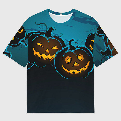Мужская футболка оверсайз Halloween3 / 3D-принт – фото 1