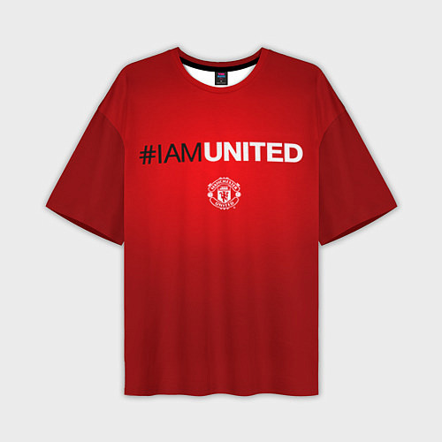 Мужская футболка оверсайз I am United / 3D-принт – фото 1