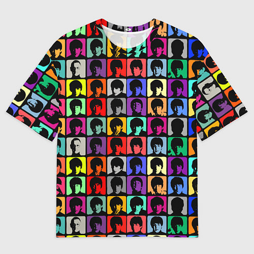 Мужская футболка оверсайз The Beatles: pop-art / 3D-принт – фото 1