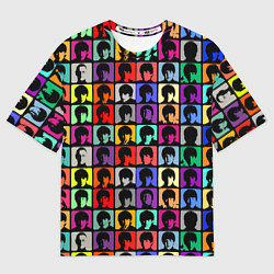 Мужская футболка оверсайз The Beatles: pop-art
