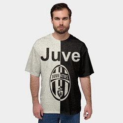 Футболка оверсайз мужская Juventus6, цвет: 3D-принт — фото 2