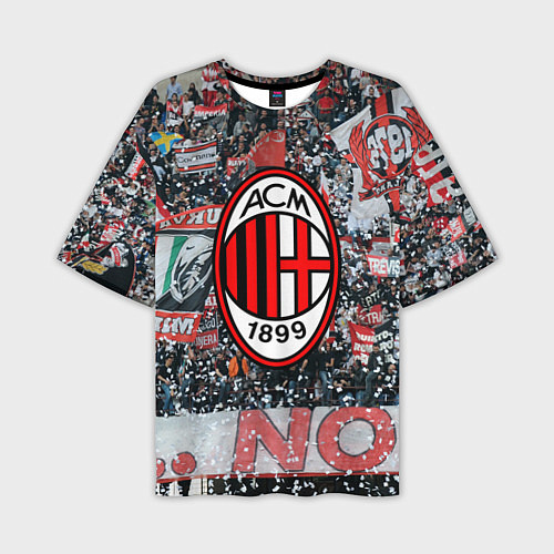 Мужская футболка оверсайз Milan FC / 3D-принт – фото 1
