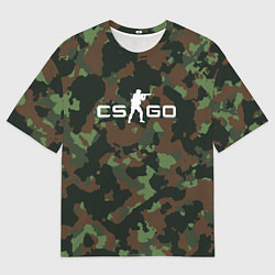 Мужская футболка оверсайз CS GO: Dark Forest