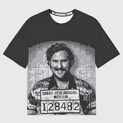 Футболка оверсайз мужская Pablo Escobar: Smile, цвет: 3D-принт
