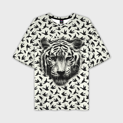 Мужская футболка оверсайз Tiger Dreams / 3D-принт – фото 1