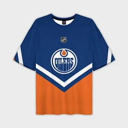 Мужская футболка оверсайз NHL: Edmonton Oilers