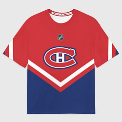 Футболка оверсайз мужская NHL: Montreal Canadiens, цвет: 3D-принт
