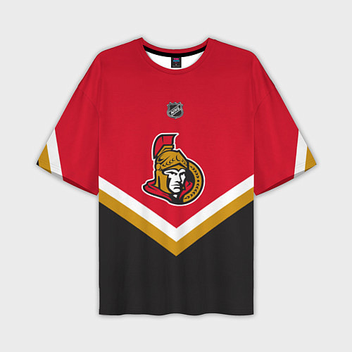 Мужская футболка оверсайз NHL: Ottawa Senators / 3D-принт – фото 1