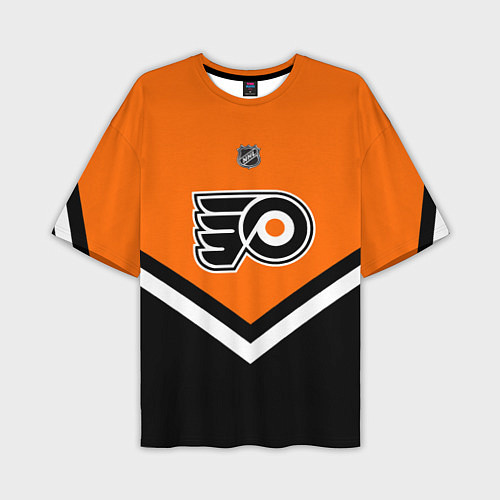 Мужская футболка оверсайз NHL: Philadelphia Flyers / 3D-принт – фото 1